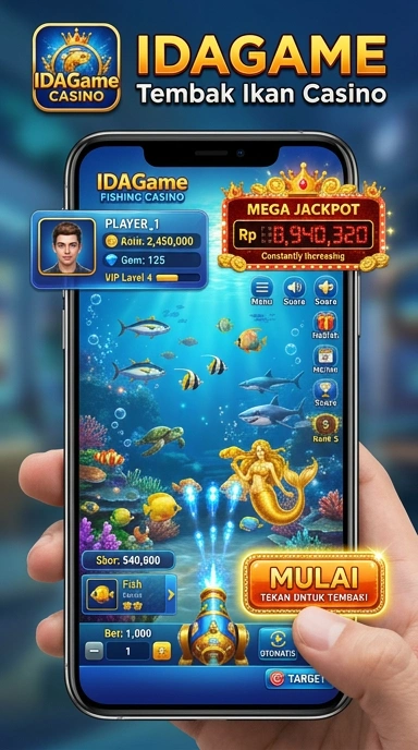 Cuplikan layar menu unduhan idagame untuk perangkat Android